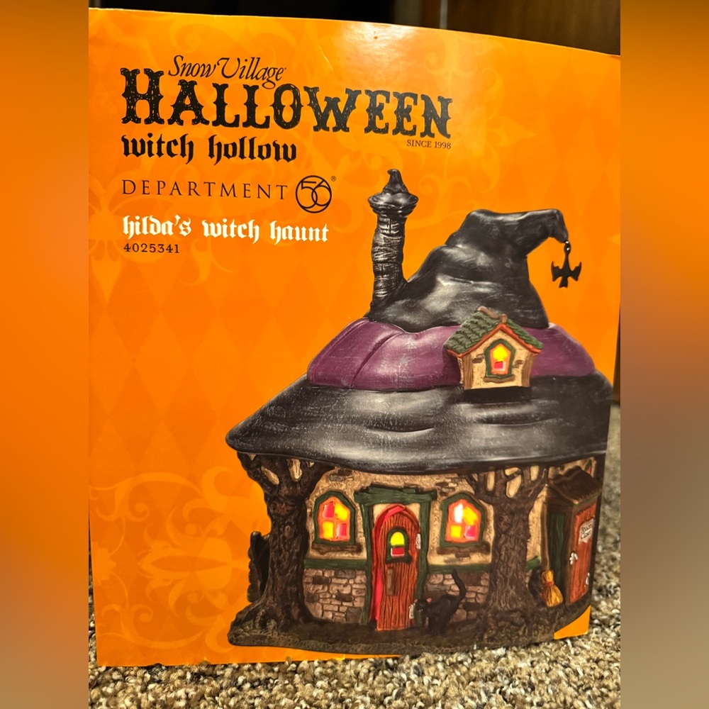 Dept. 56 Snow Village HALLOWEEN Hilda's Witch Haunt #4025341